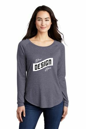 Sport-Tek ® Women's PosiCharge ® Long Sleeve Tri-Blend Wicking Scoop Neck Raglan Tee LST400LS