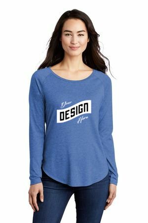 Sport-Tek ® Women's PosiCharge ® Long Sleeve Tri-Blend Wicking Scoop Neck Raglan Tee LST400LS