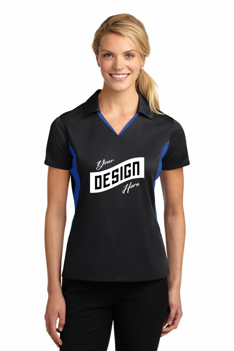 Sport-Tek ® Women's Side Blocked Micropique Sport-Wick ® Polo