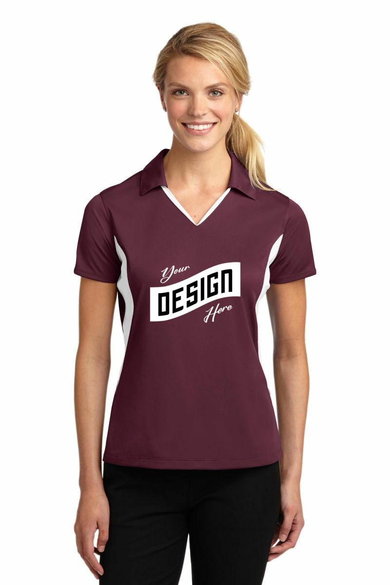 Sport-Tek ® Women's Side Blocked Micropique Sport-Wick ® Polo
