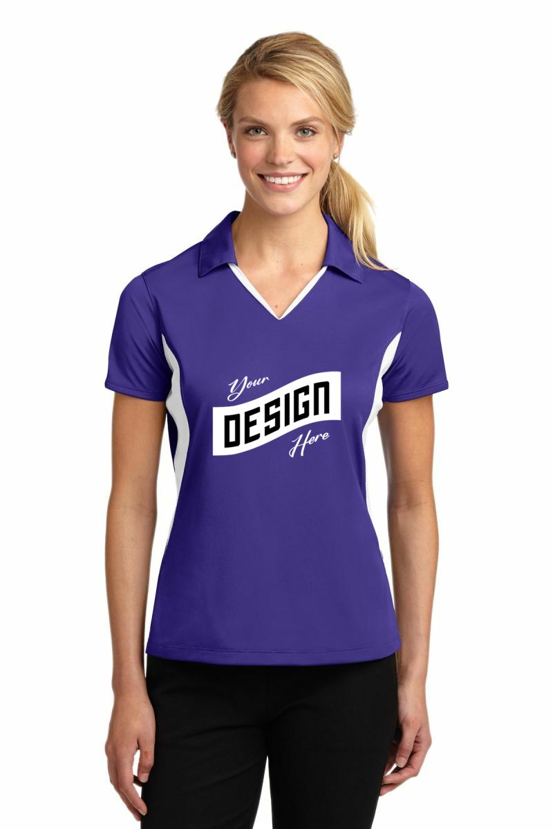 Sport-Tek ® Women's Side Blocked Micropique Sport-Wick ® Polo