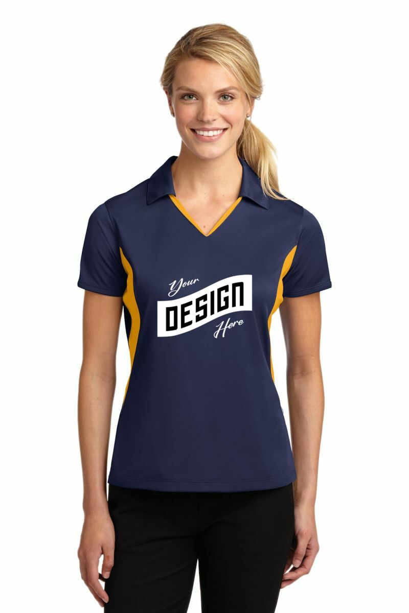 Sport-Tek ® Women's Side Blocked Micropique Sport-Wick ® Polo