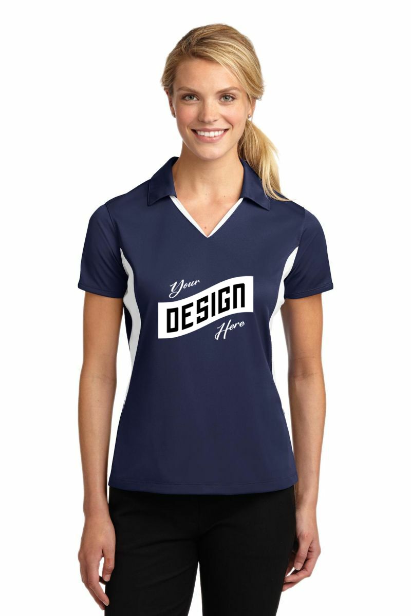Sport-Tek ® Women's Side Blocked Micropique Sport-Wick ® Polo