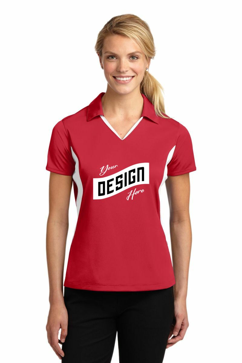 Sport-Tek ® Women's Side Blocked Micropique Sport-Wick ® Polo