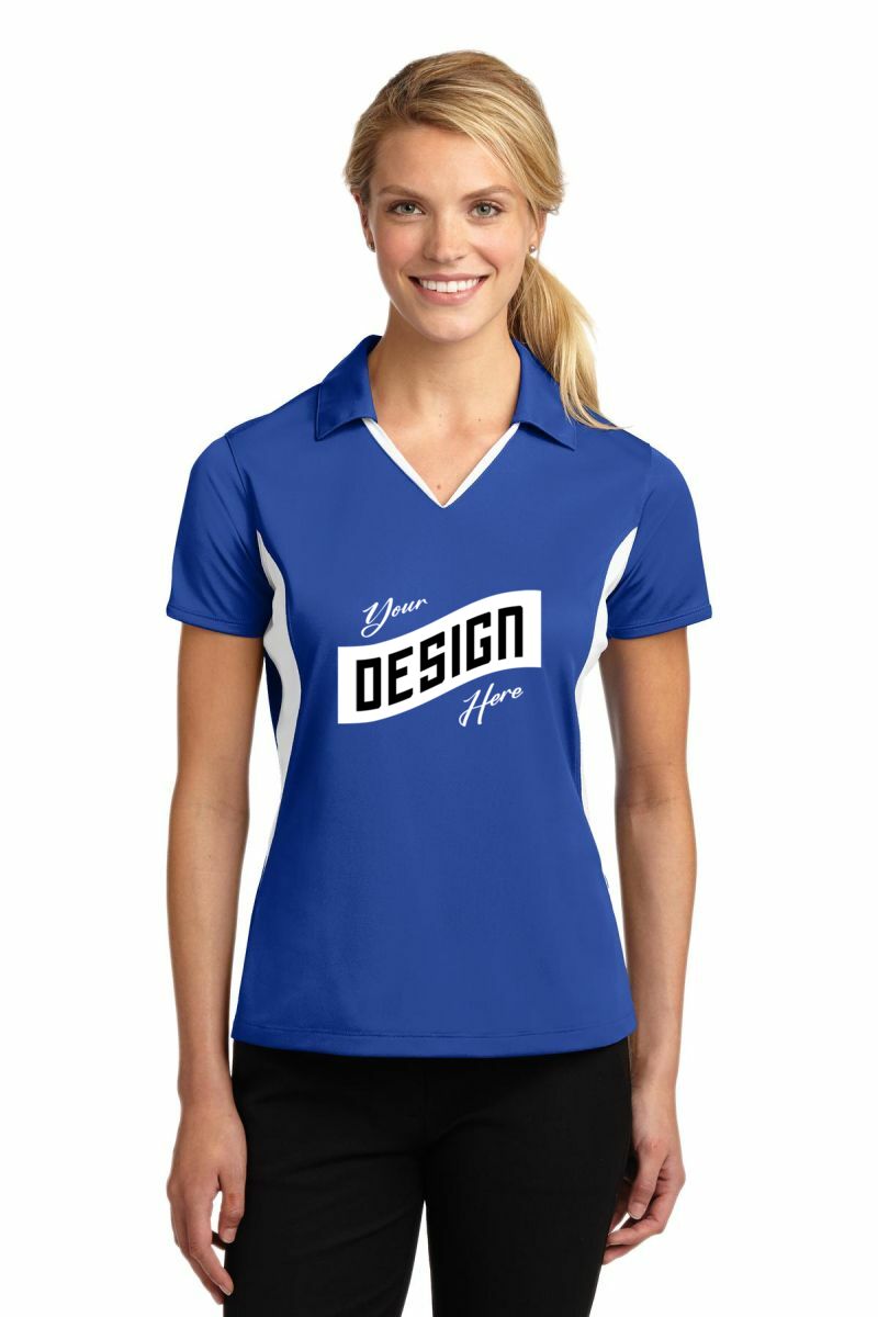 Sport-Tek ® Women's Side Blocked Micropique Sport-Wick ® Polo