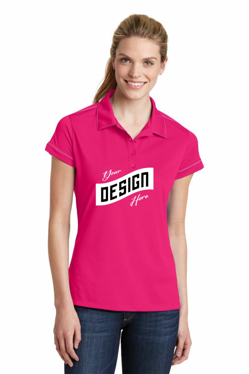Sport-Tek ® Women's Contrast Stitch Micropique Sport-Wick® Polo