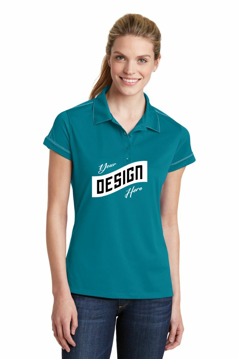Sport-Tek ® Women's Contrast Stitch Micropique Sport-Wick® Polo