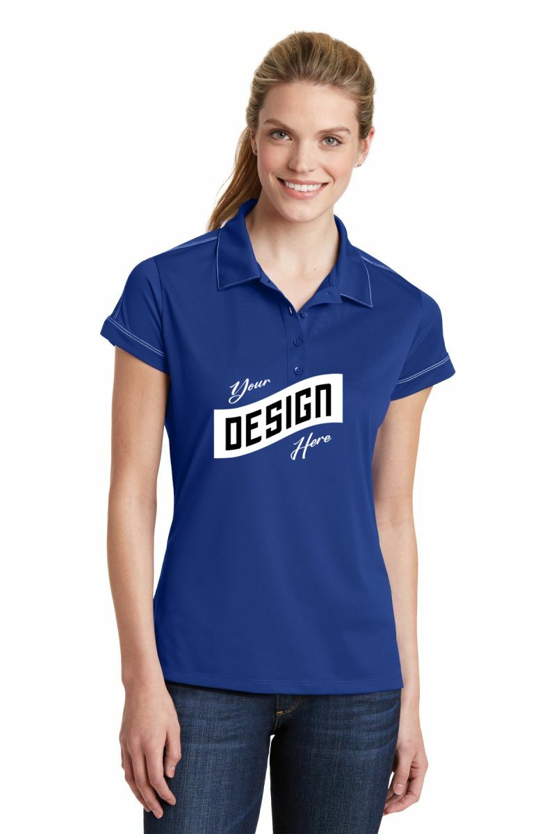 Sport-Tek ® Women's Contrast Stitch Micropique Sport-Wick® Polo