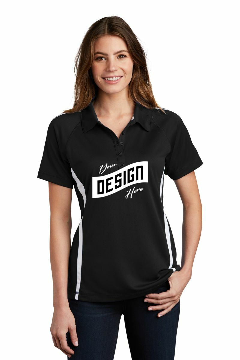 Sport-Tek ® Women's PosiCharge ® Micro-Mesh Colorblock Polo