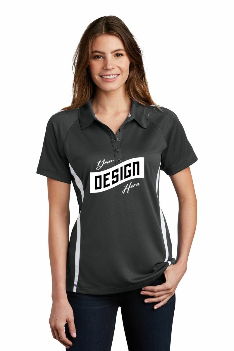 Sport-Tek ® Women's PosiCharge ® Micro-Mesh Colorblock Polo