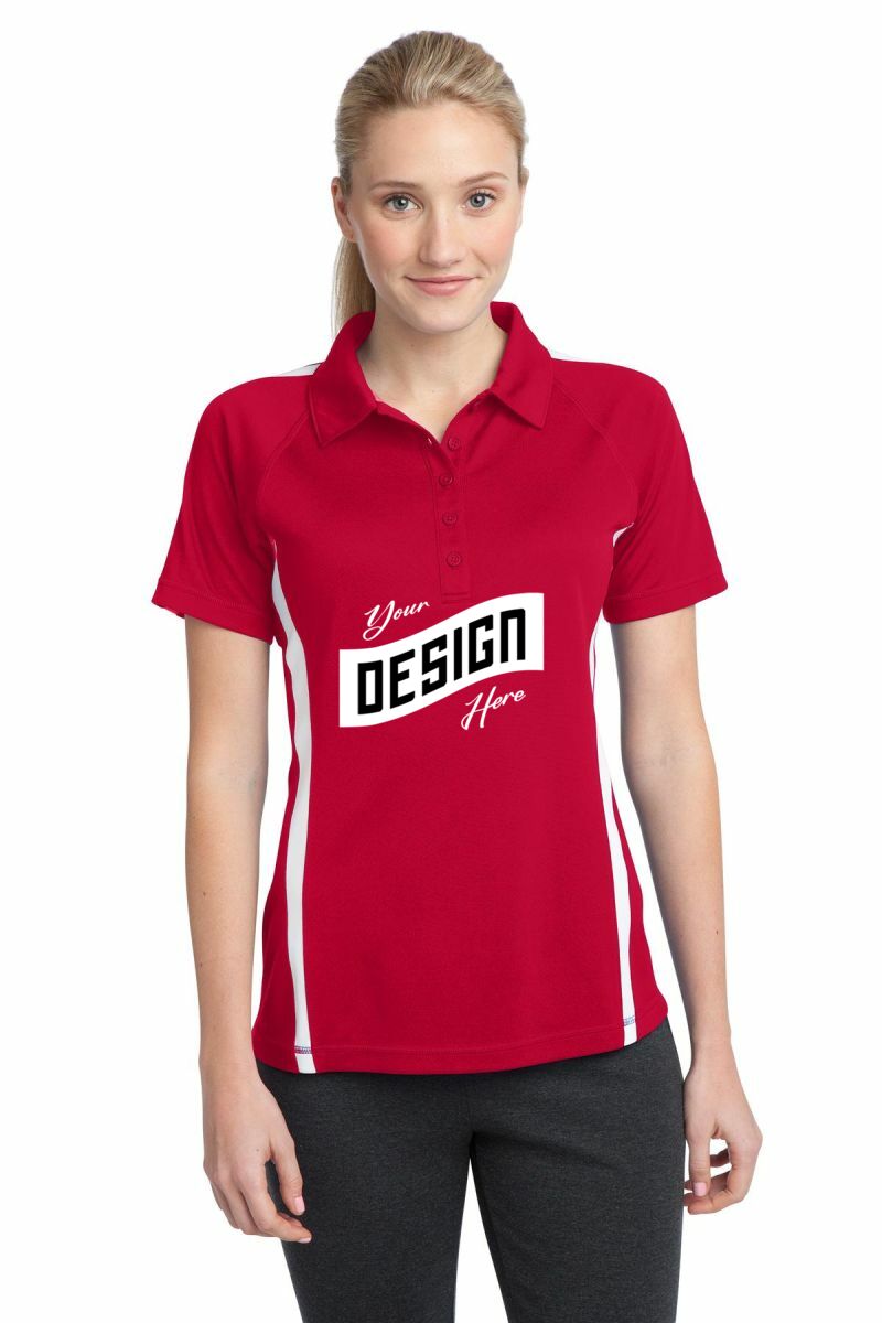 Sport-Tek ® Women's PosiCharge ® Micro-Mesh Colorblock Polo