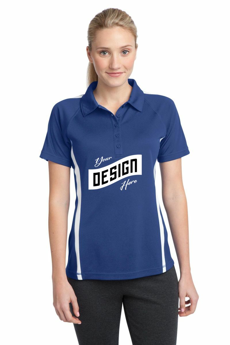 Sport-Tek ® Women's PosiCharge ® Micro-Mesh Colorblock Polo
