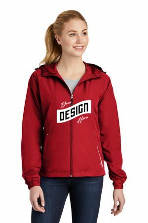 Sport-Tek ® Women's Colorblock Hooded Raglan Jacket