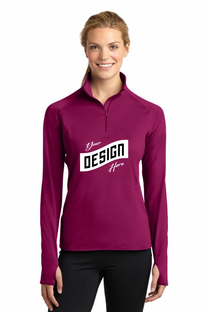 Sport-Tek ®  Women's Sport-Wick ®  Stretch 1/4-Zip Pullover