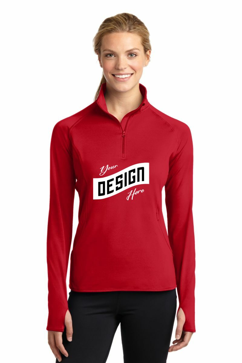 Sport-Tek ®  Women's Sport-Wick ®  Stretch 1/4-Zip Pullover