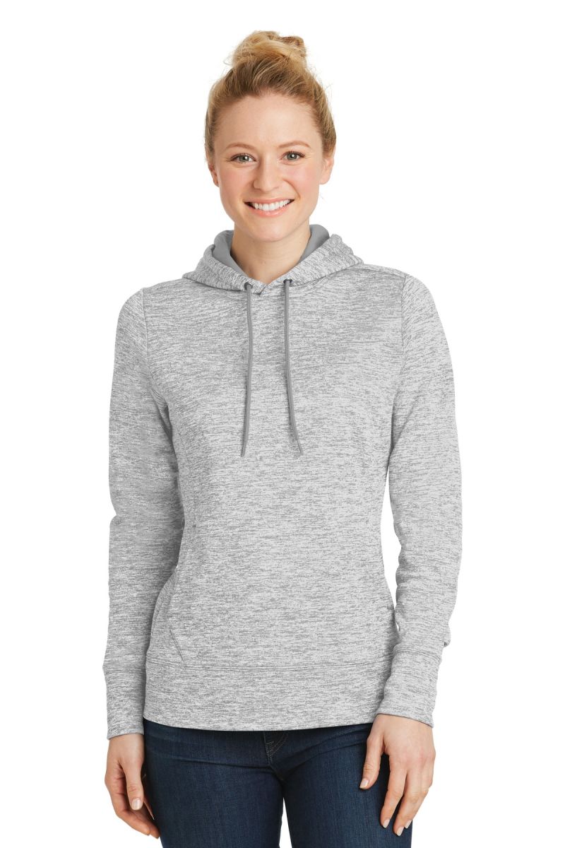 Sport-Tek ®  Women's PosiCharge ®  Electric Heather Fleece Hooded Pullover