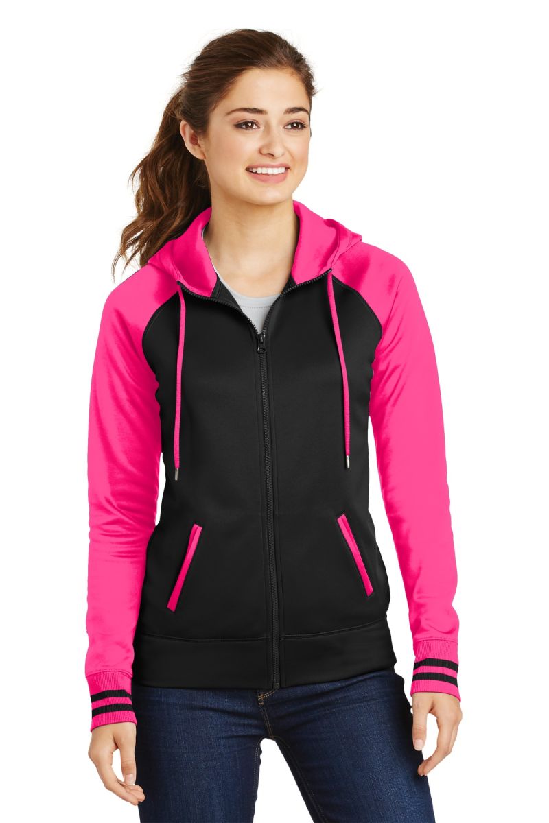 Sport-Tek ®  Women's Sport-Wick ®  Varsity Fleece Full-Zip Hooded Jacket