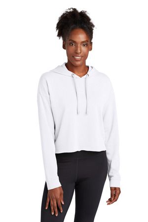  DISCONTINUED  Sport-Tek  ®  Women's PosiCharge  ®  Tri-Blend Wicking Fleece Crop Hooded Pullover LST298