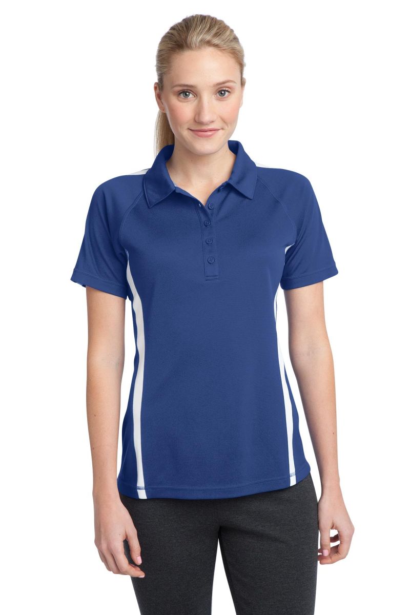 Sport-Tek ®  Women's PosiCharge ®  Micro-Mesh Colorblock Polo