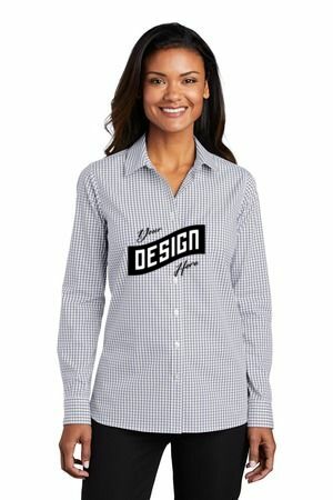 Port Authority ® Women's Broadcloth Gingham Easy Care Shirt LW644