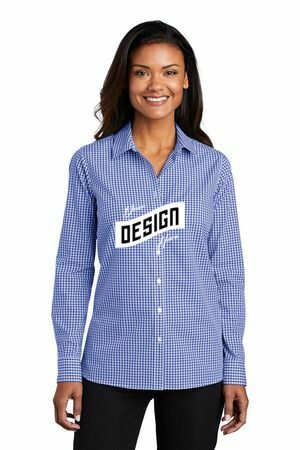 Port Authority ® Women's Broadcloth Gingham Easy Care Shirt LW644