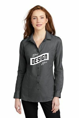 Port Authority  ®  Women's Pincheck Easy Care Shirt LW645