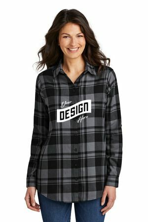 Port Authority ® Women's Plaid Flannel Tunic