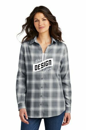 Port Authority ® Women's Plaid Flannel Tunic