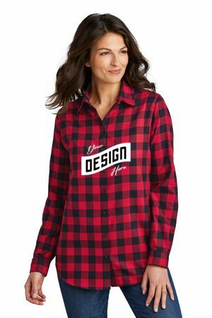 Port Authority ® Women's Plaid Flannel Tunic