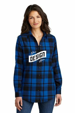 Port Authority ® Women's Plaid Flannel Tunic