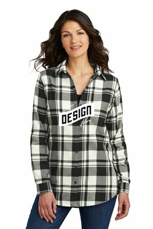 Port Authority ® Women's Plaid Flannel Tunic