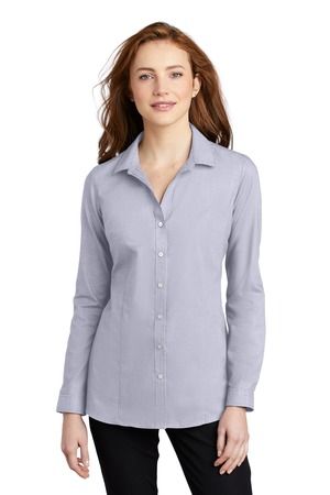  DISCONTINUED  Port Authority  ®  Women's Pincheck Easy Care Shirt LW645