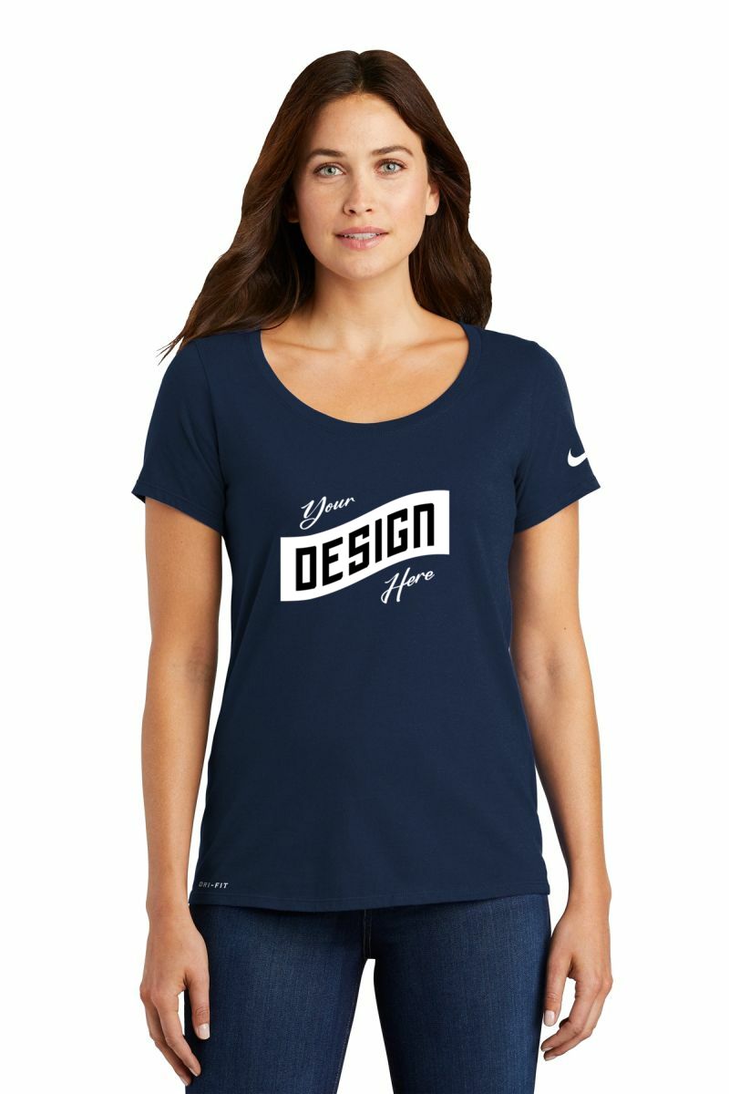 Nike Women's Dri-FIT Cotton/Poly Scoop Neck Tee