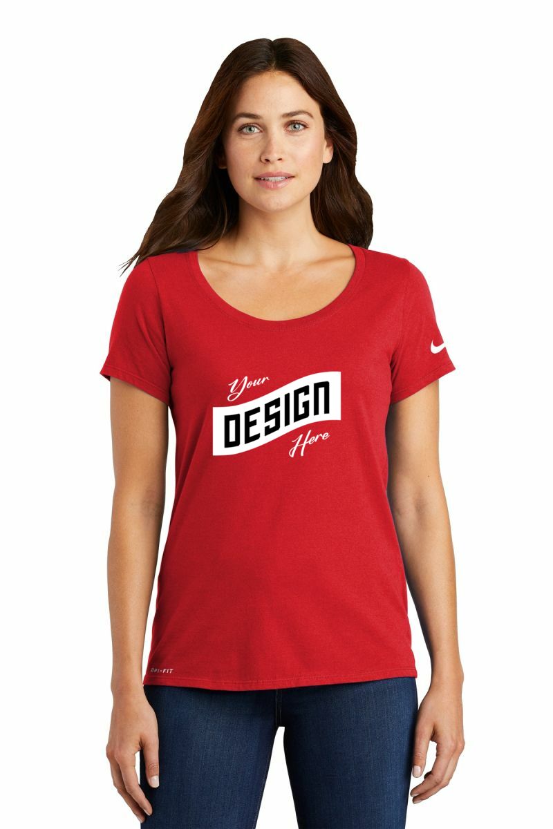 Nike Women's Dri-FIT Cotton/Poly Scoop Neck Tee