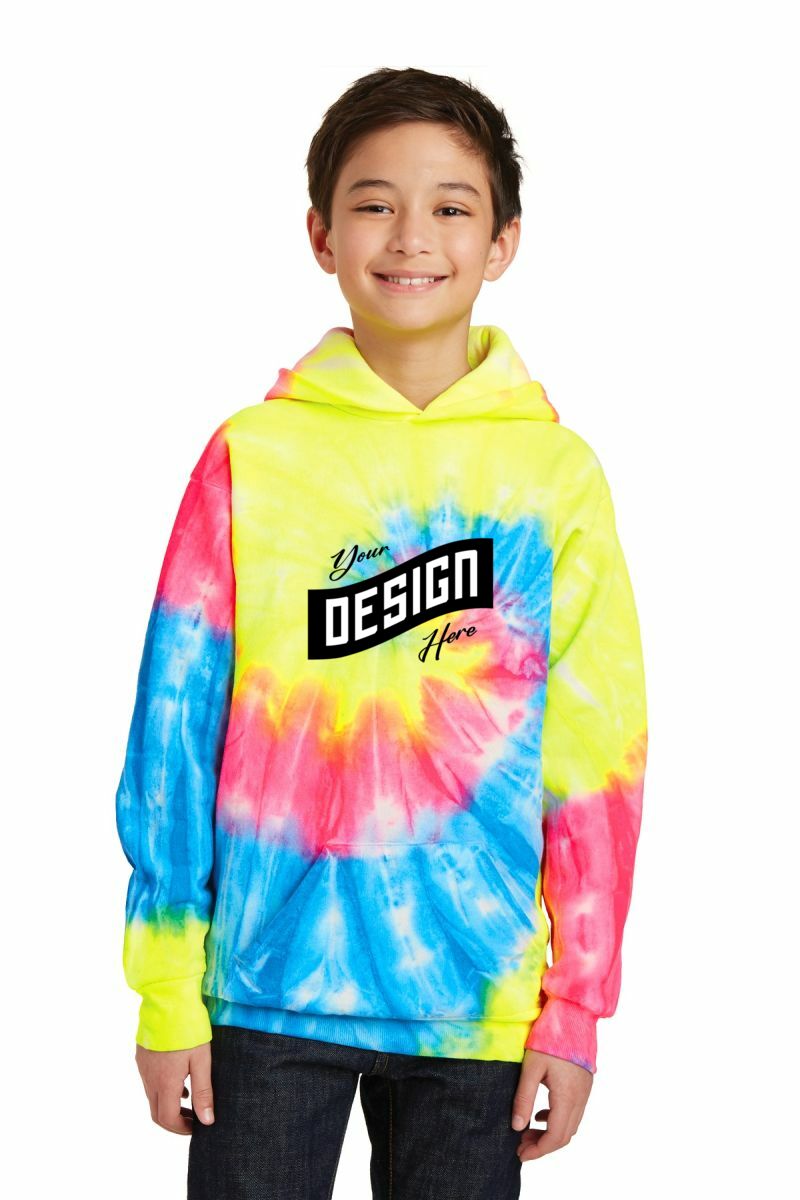 Port & Company ®  Youth Tie-Dye Pullover Hooded Sweatshirt
