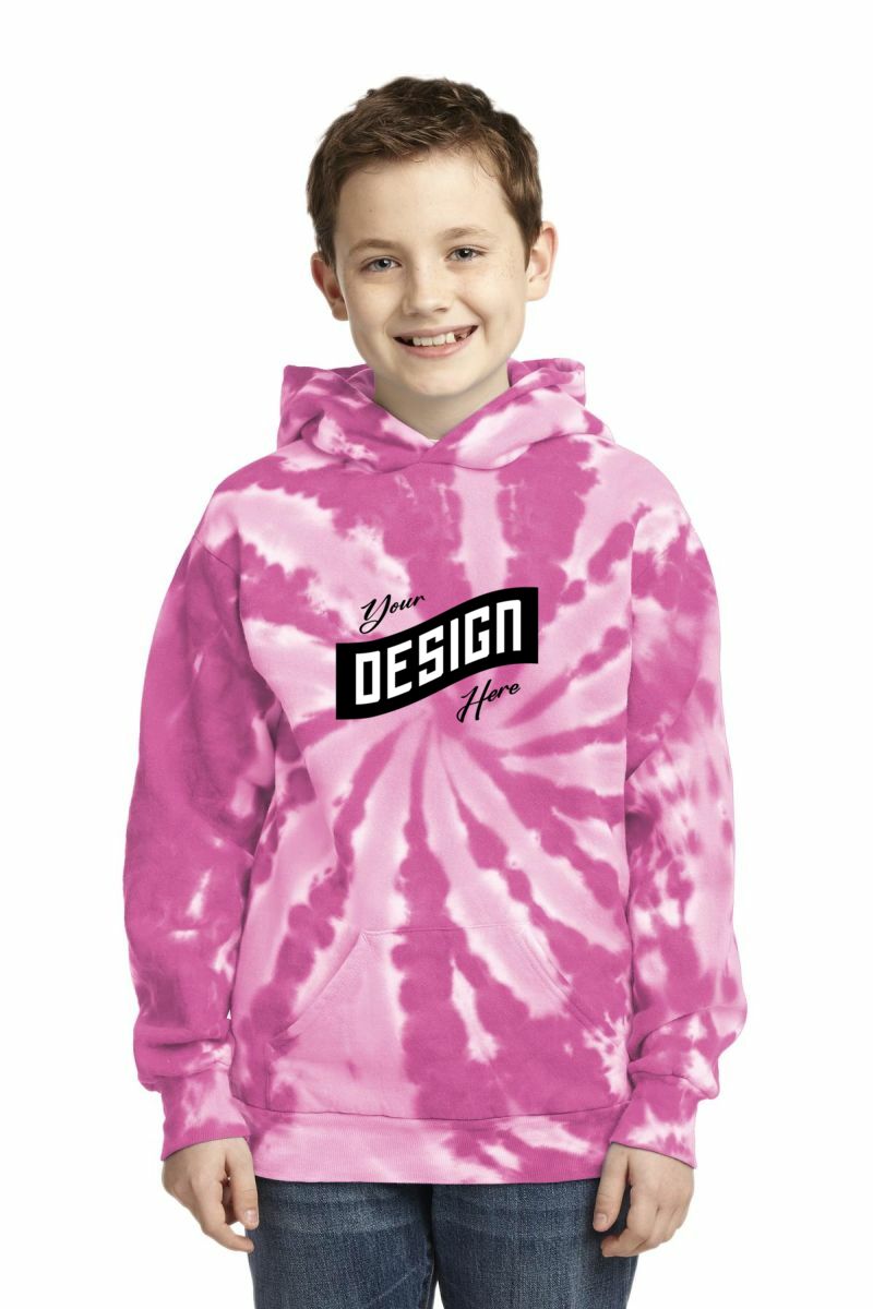 Port & Company ®  Youth Tie-Dye Pullover Hooded Sweatshirt