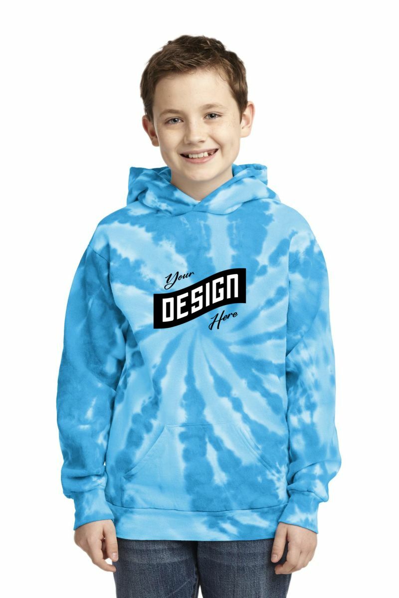 Port & Company ®  Youth Tie-Dye Pullover Hooded Sweatshirt