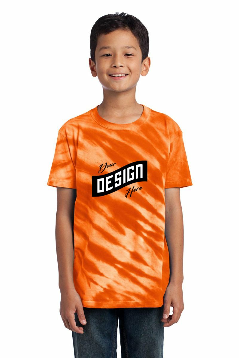  DISCONTINUED  Port & Company ®  - Youth Tiger Stripe Tie-Dye Tee