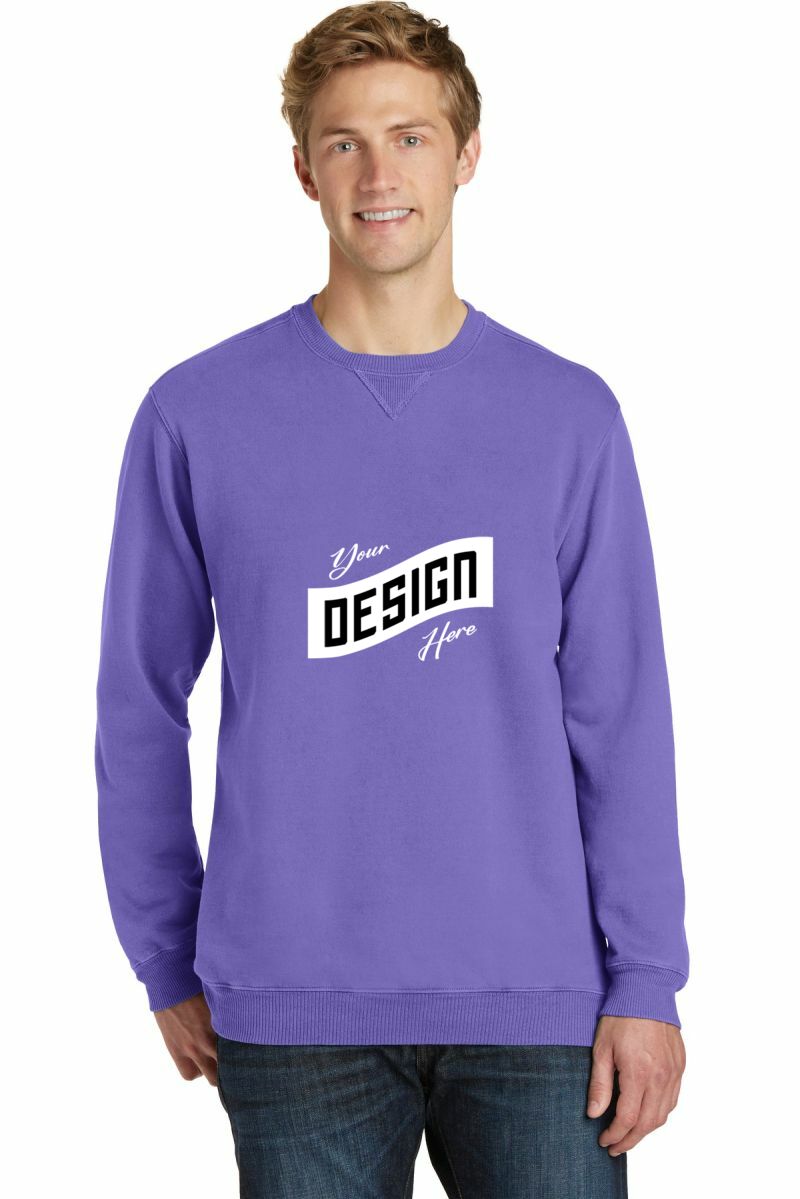 Port & Co   Beach Wash ®  Garment-Dyed Crewneck Sweatshirt PC098