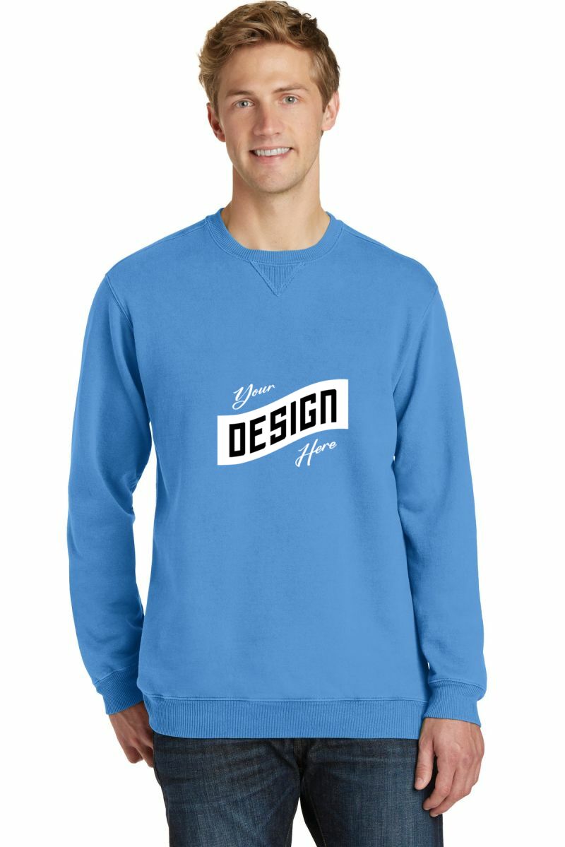 Port & Co   Beach Wash ®  Garment-Dyed Crewneck Sweatshirt PC098