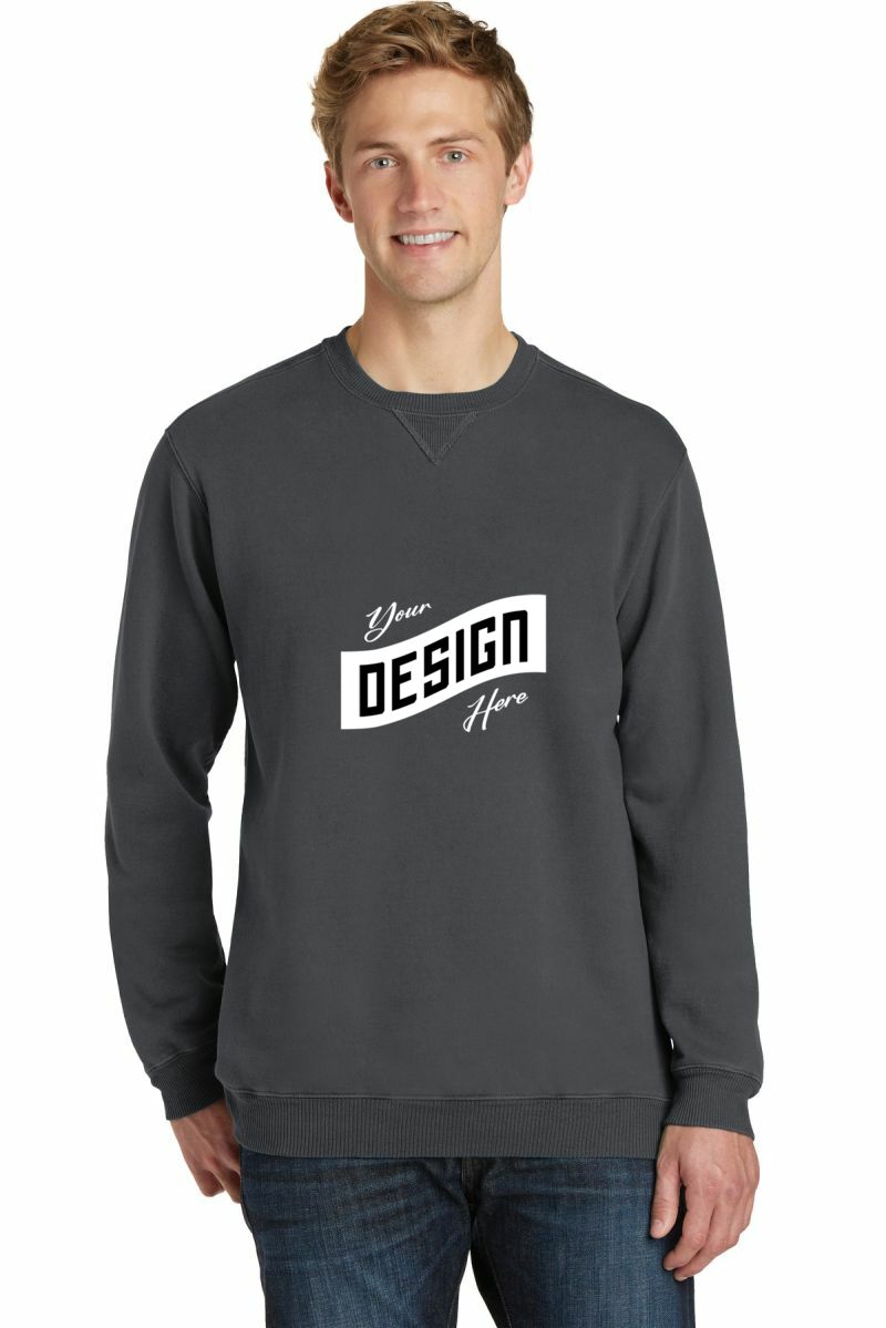 Port & Co   Beach Wash ®  Garment-Dyed Crewneck Sweatshirt PC098