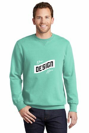 Port & Co   Beach Wash ®  Garment-Dyed Crewneck Sweatshirt PC098