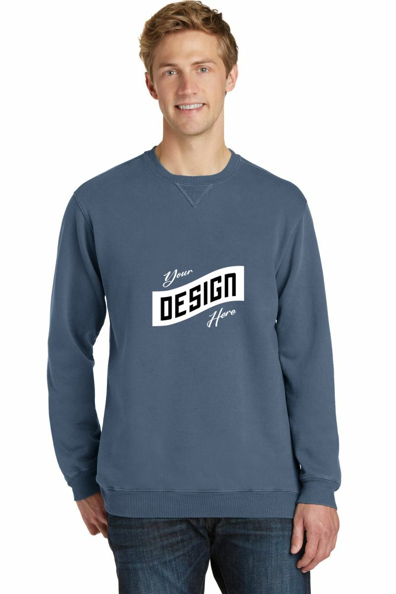 Port & Co   Beach Wash ®  Garment-Dyed Crewneck Sweatshirt PC098
