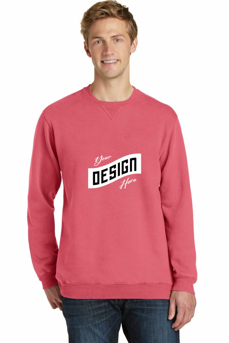 Port & Co   Beach Wash ®  Garment-Dyed Crewneck Sweatshirt PC098