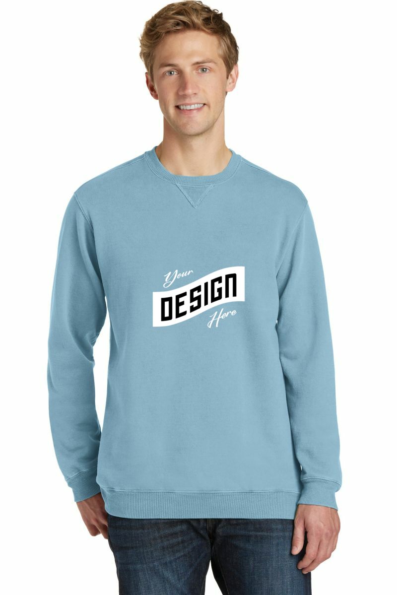 Port & Co   Beach Wash ®  Garment-Dyed Crewneck Sweatshirt PC098