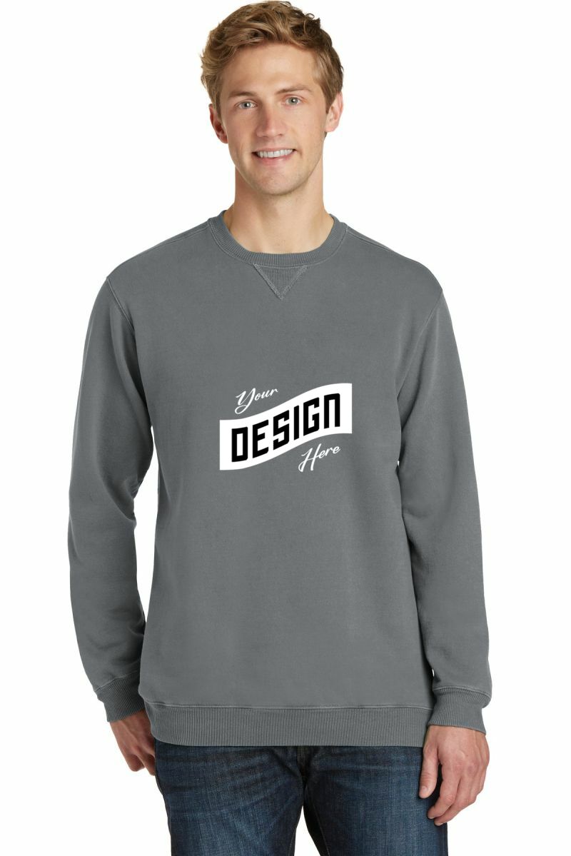 Port & Co   Beach Wash ®  Garment-Dyed Crewneck Sweatshirt PC098