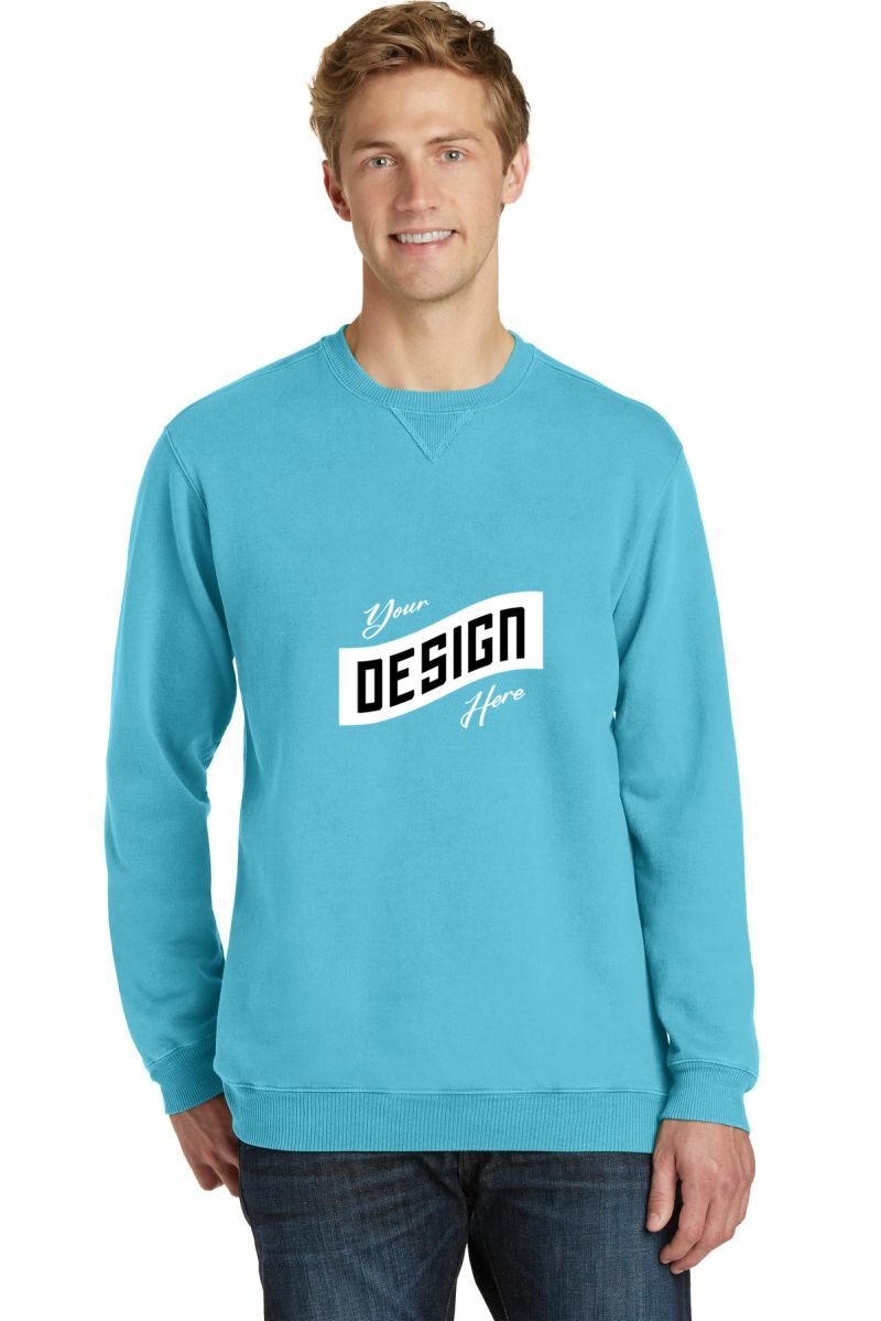 Port & Co   Beach Wash ®  Garment-Dyed Crewneck Sweatshirt PC098