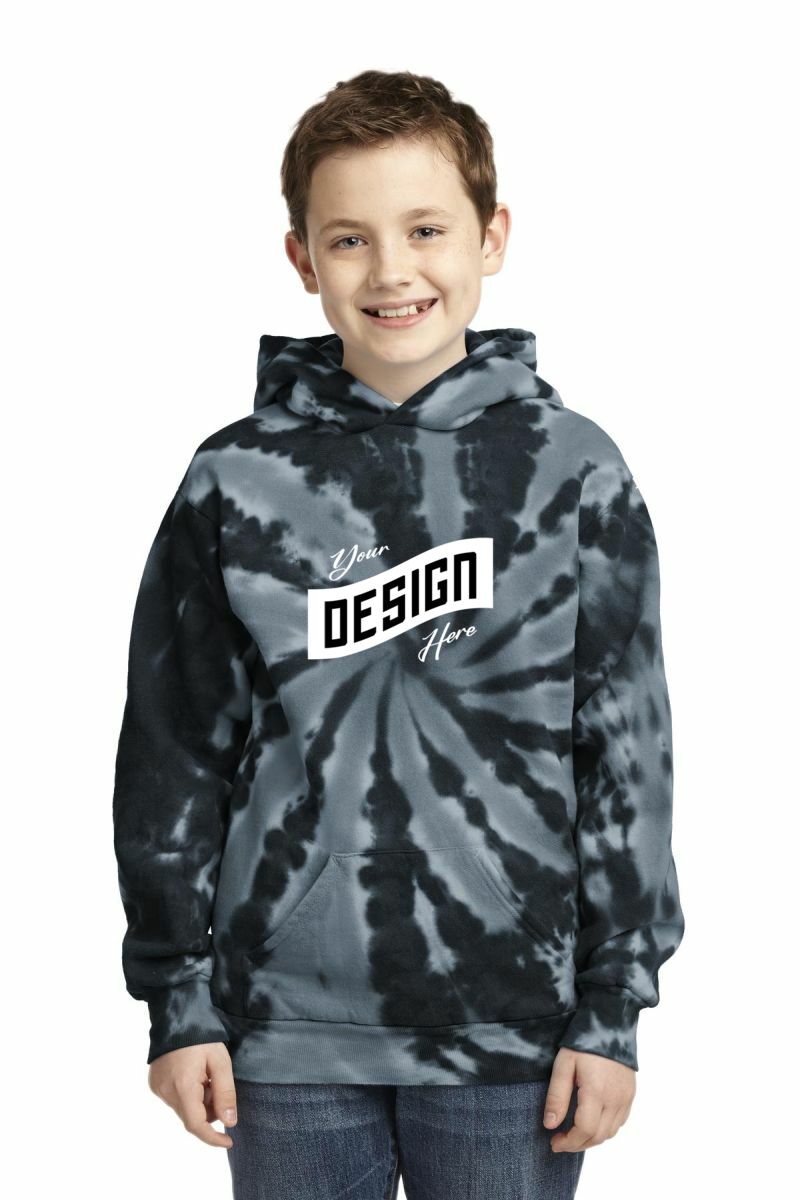 Port & Company ®  Youth Tie-Dye Pullover Hooded Sweatshirt