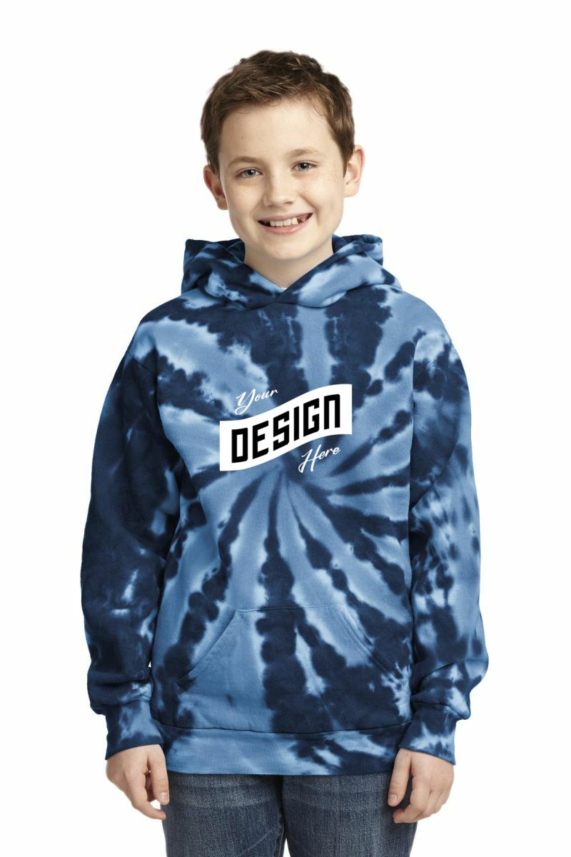 Port & Company ®  Youth Tie-Dye Pullover Hooded Sweatshirt