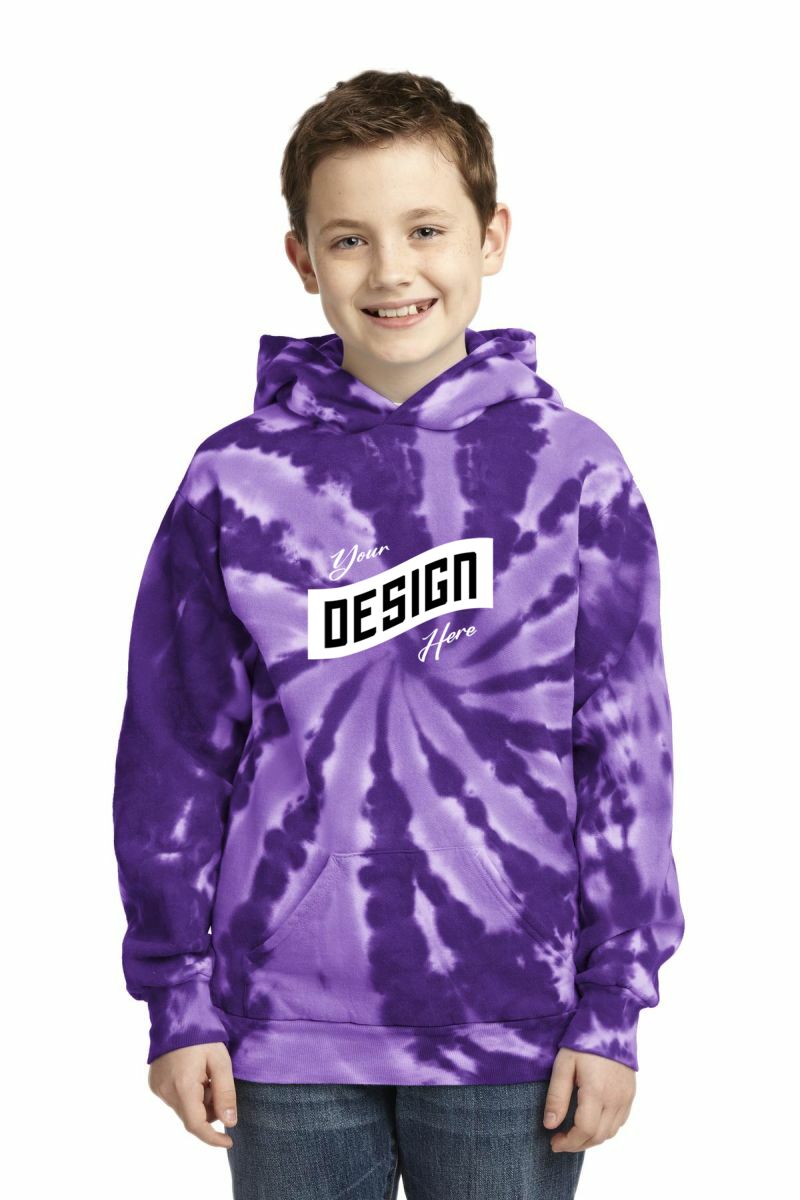 Port & Company ®  Youth Tie-Dye Pullover Hooded Sweatshirt
